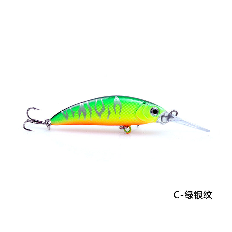 Submerged Xiaomi Nuo long tongue board Luya bait 6.2g72mm fake bait deep diving micro-object horse mouth bait mandarin fish mandarin fish perch