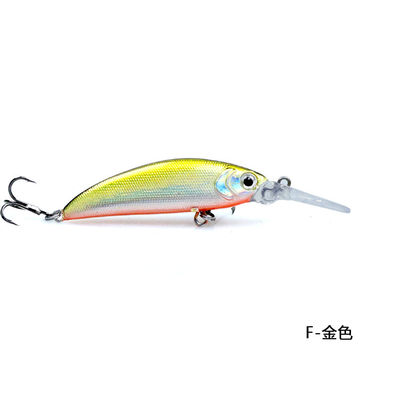 Submerged Xiaomi Nuo long tongue board Luya bait 6.2g72mm fake bait deep diving micro-object horse mouth bait mandarin fish mandarin fish perch