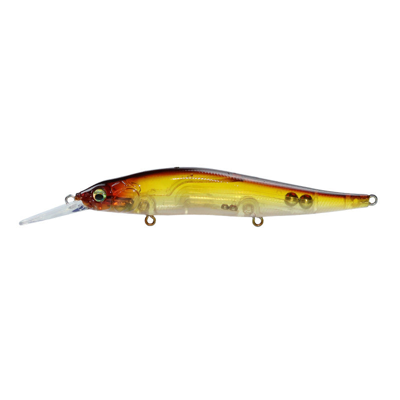 Far cast Luya bait sea fishing long tongue mino slow sink 110mm14g cocked mouth perch, fake bait simulation fake bait bait