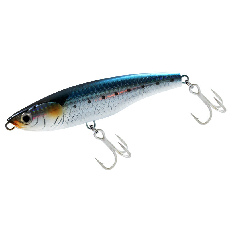 Export sea fishing submerged pencil 125mm boat fishing big object Luya bait 78g far throw fake bait golden gun Pingzheng bait