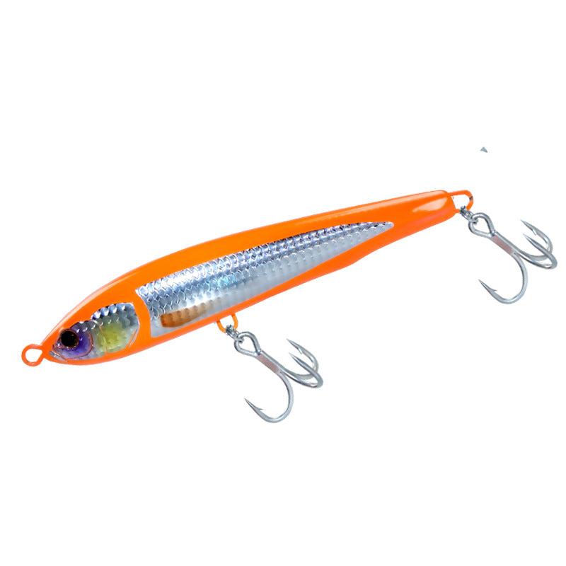 Export 160 water surface system floating pencil 45g sea fishing golden gun + sea fishing bait yellow bonito big object Luya bait fake bait