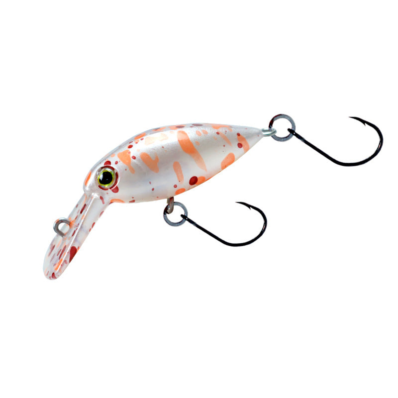 Tube fishing micro-object little fat crank30mm2.4g trout road ya bait stream bait rainbow trout white strip tilapia bait