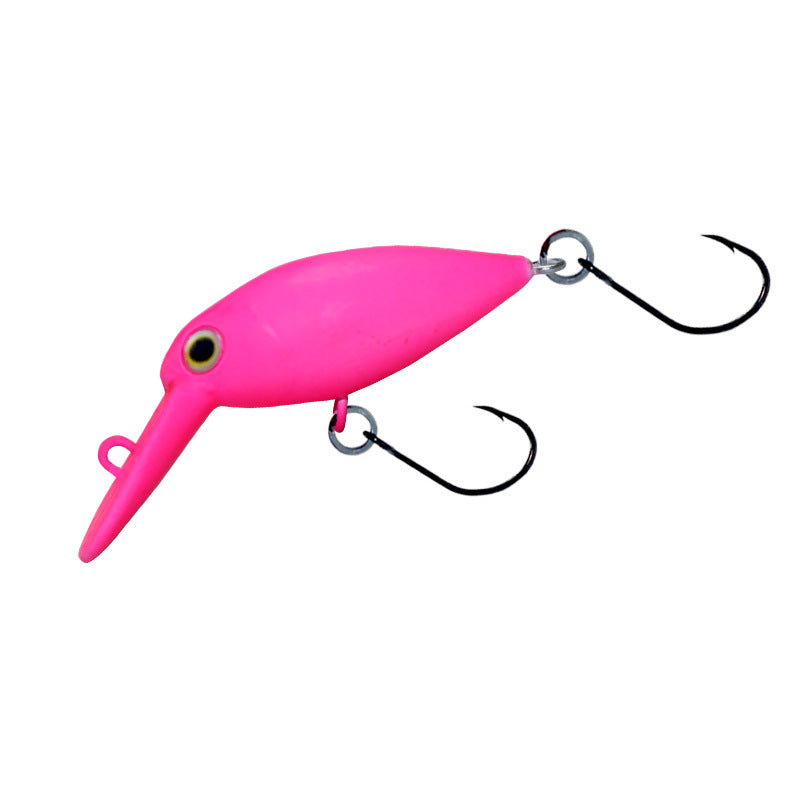Tube fishing micro-object little fat crank30mm2.4g trout road ya bait stream bait rainbow trout white strip tilapia bait