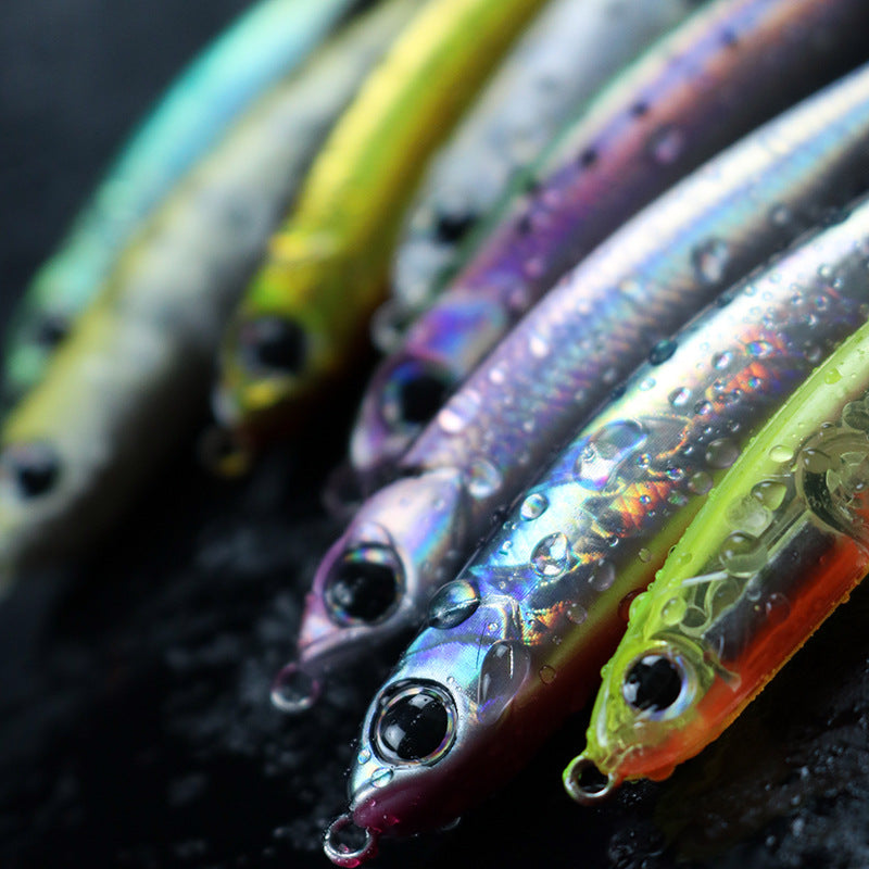 Small whitebait submerged pencil micro-object full swimming layer 8g13g far throw luya bait fake bait bait mouth hard bait