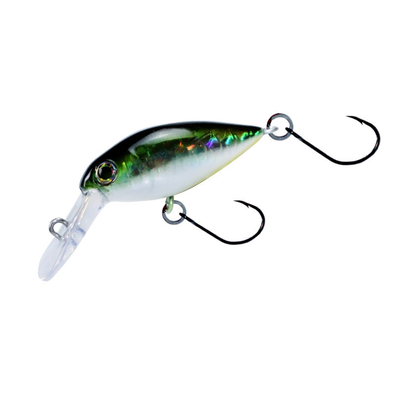 Tube fishing micro-object little fat crank30mm2.4g trout road ya bait stream bait rainbow trout white strip tilapia bait