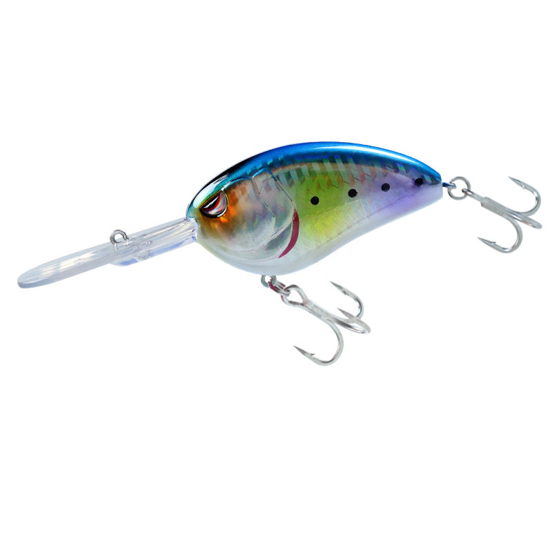Sea fishing deep water long tongue board big fat man CRANK70mm28g floating water far throw luya bait diving depth 3m fake bait perch