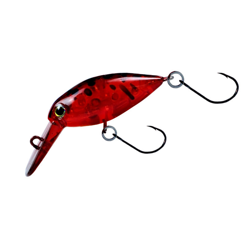 Tube fishing micro-object little fat crank30mm2.4g trout road ya bait stream bait rainbow trout white strip tilapia bait