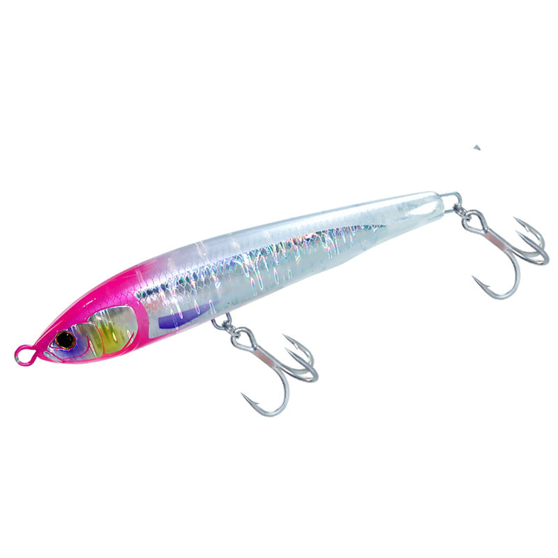 Export 160 water surface system floating pencil 45g sea fishing golden gun + sea fishing bait yellow bonito big object Luya bait fake bait