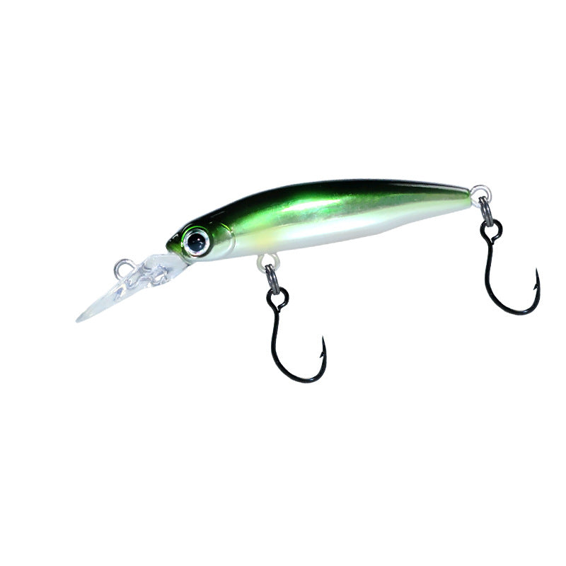 Microtube fishing slow sinking Luya bait 1.8g40mm long tongue plate stream single hook millet no trout horse mouth bait bait