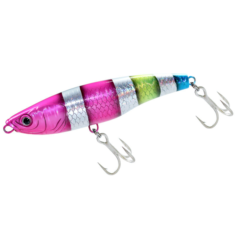 Export sea fishing submerged pencil 125mm boat fishing big object Luya bait 78g far throw fake bait golden gun Pingzheng bait