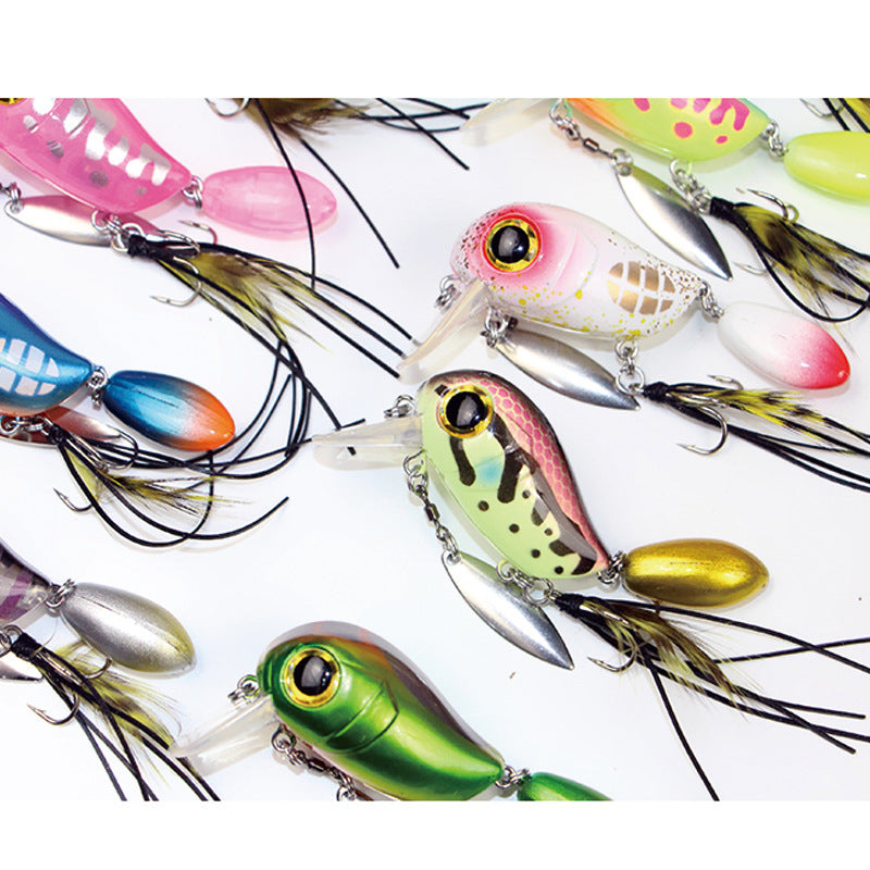 Water Department Double Rock Little Fat Bait 8g Tractor, Luya Bait Floating Water Bait Bass Mouth Bait