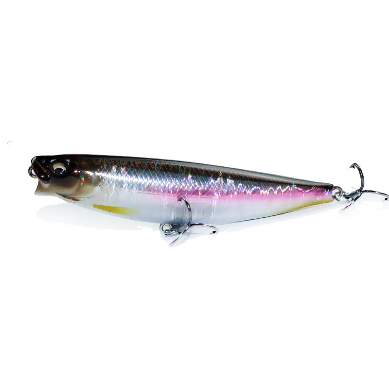 Far cast word dog pencil water surface system floating water luya bait 5g10g wave crawling fake bait hard bait cocking mouth perch hard bait