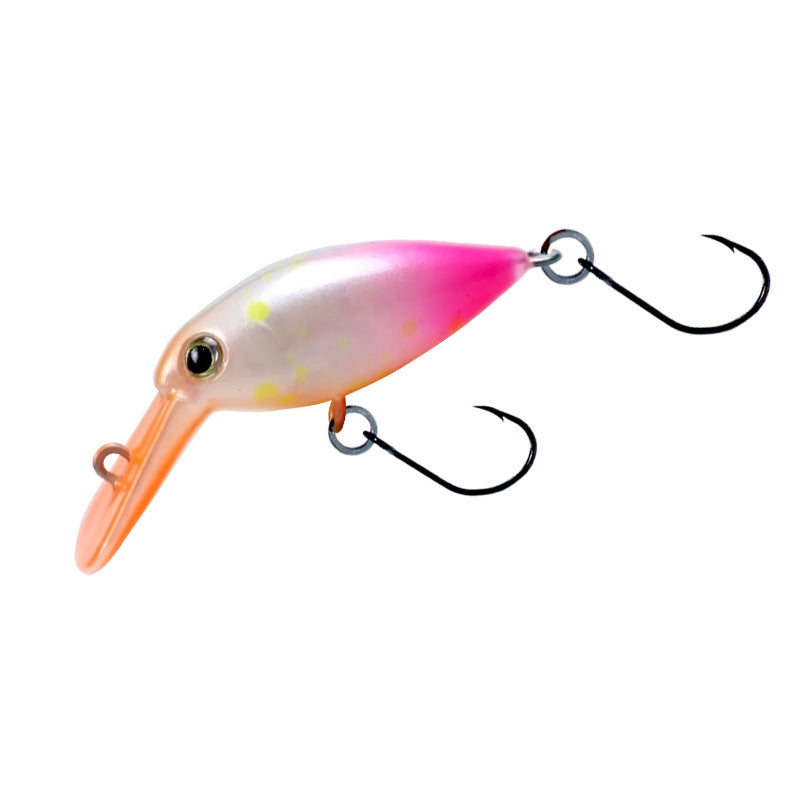 Tube fishing micro-object little fat crank30mm2.4g trout road ya bait stream bait rainbow trout white strip tilapia bait