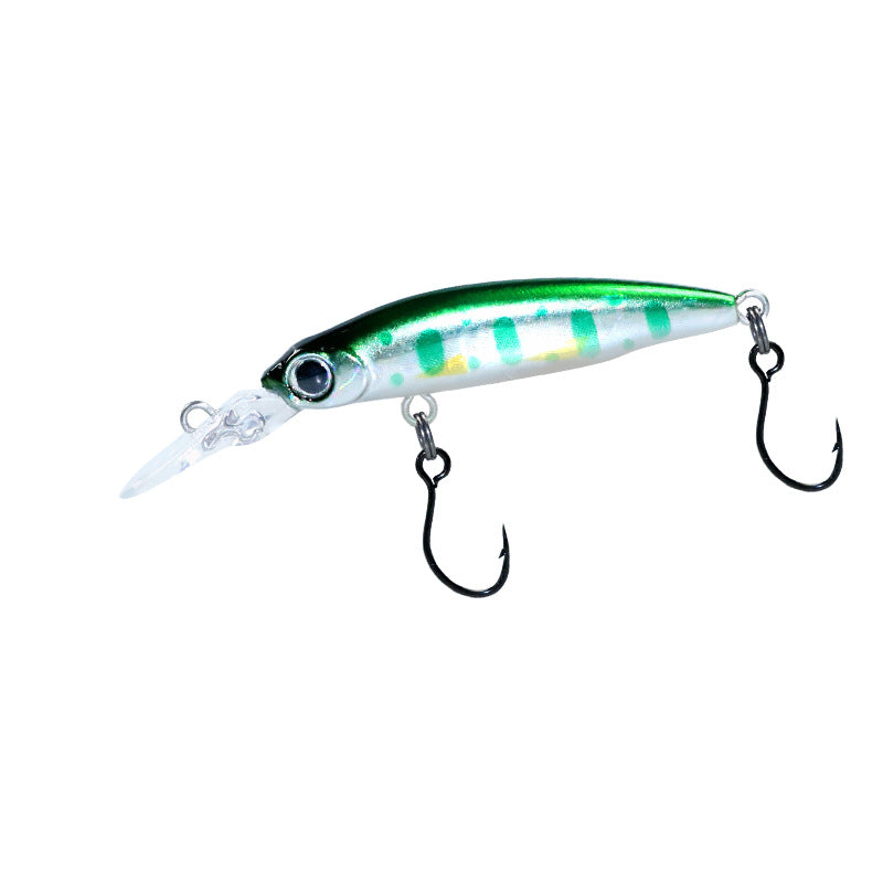 Microtube fishing slow sinking Luya bait 1.8g40mm long tongue plate stream single hook millet no trout horse mouth bait bait