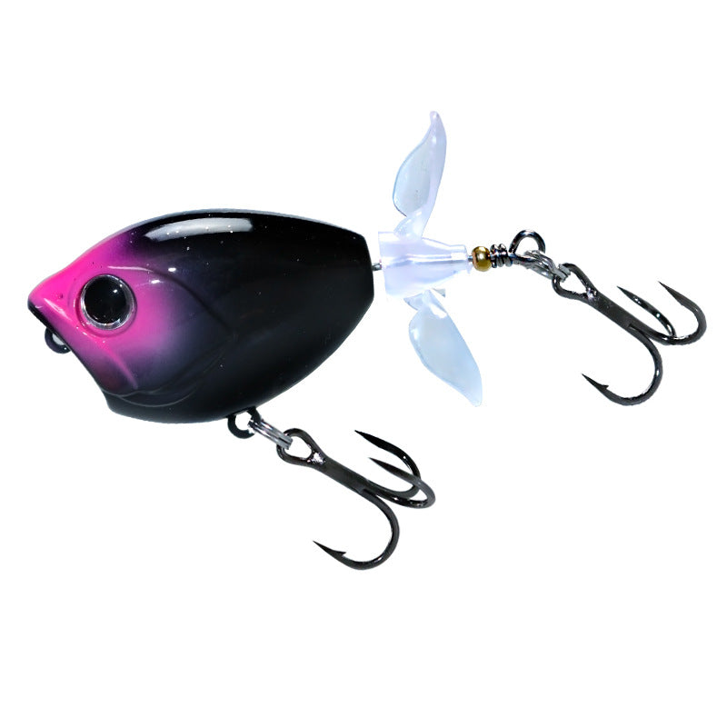 Japanese long-throw tractor Luya bait water surface system wave climbing 11g60mm propeller hard bait cocked mouth perch bait fake