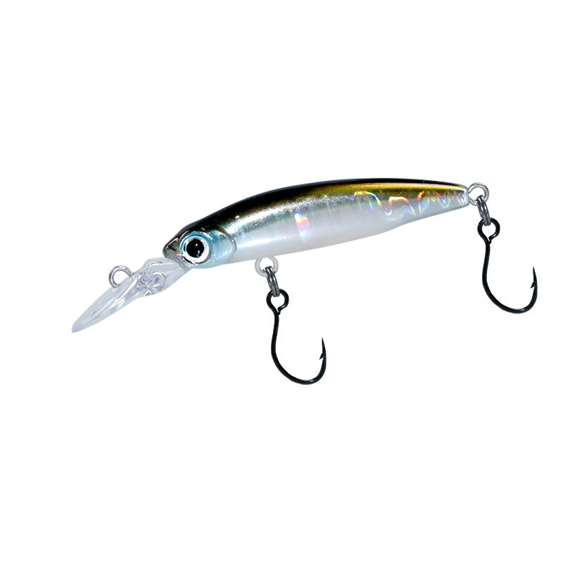 Microtube fishing slow sinking Luya bait 1.8g40mm long tongue plate stream single hook millet no trout horse mouth bait bait