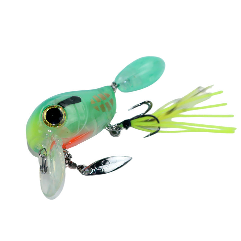 Water Department Double Rock Little Fat Bait 8g Tractor, Luya Bait Floating Water Bait Bass Mouth Bait