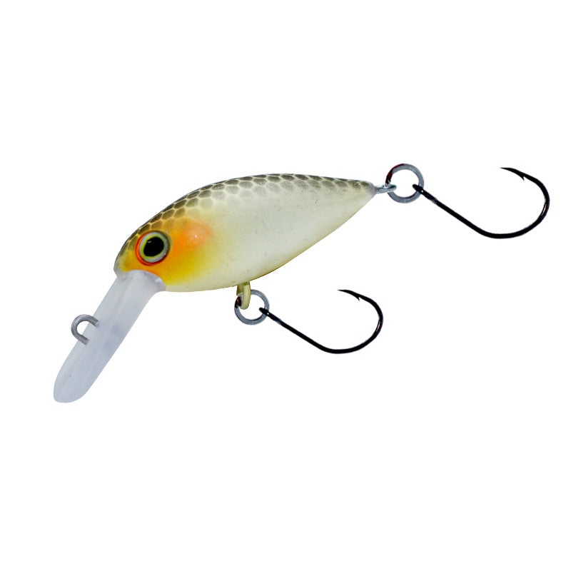 Tube fishing micro-object little fat crank30mm2.4g trout road ya bait stream bait rainbow trout white strip tilapia bait
