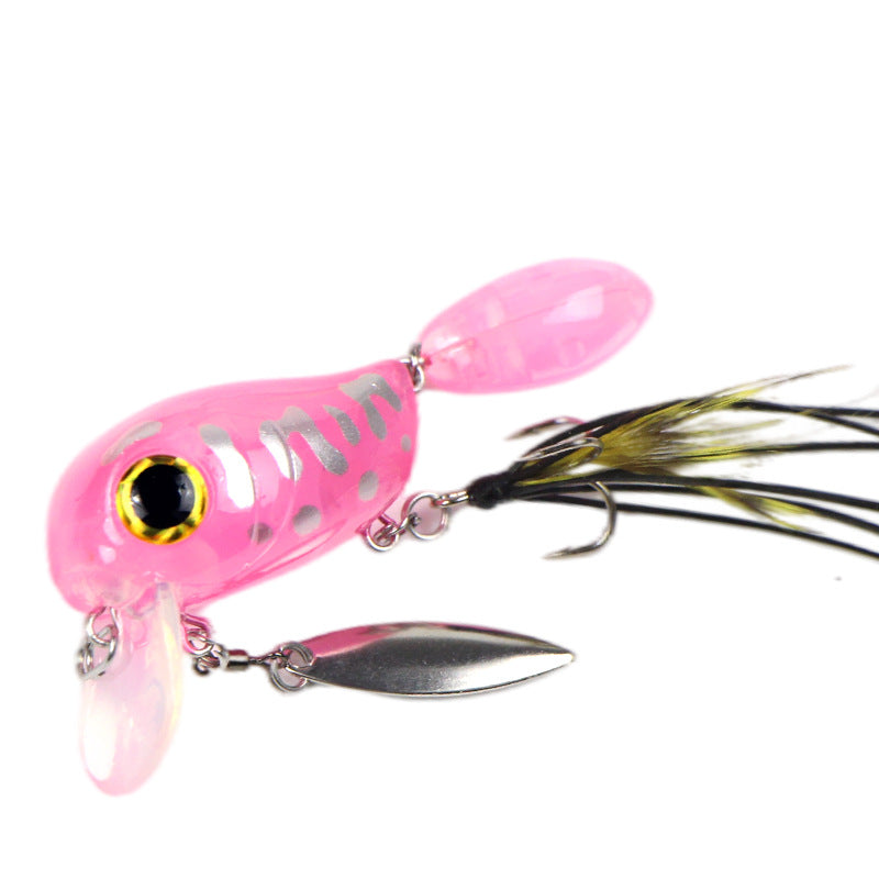 Water Department Double Rock Little Fat Bait 8g Tractor, Luya Bait Floating Water Bait Bass Mouth Bait