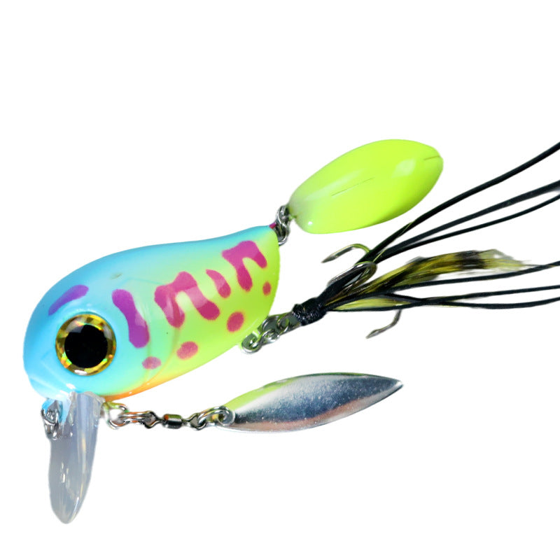 Water Department Double Rock Little Fat Bait 8g Tractor, Luya Bait Floating Water Bait Bass Mouth Bait