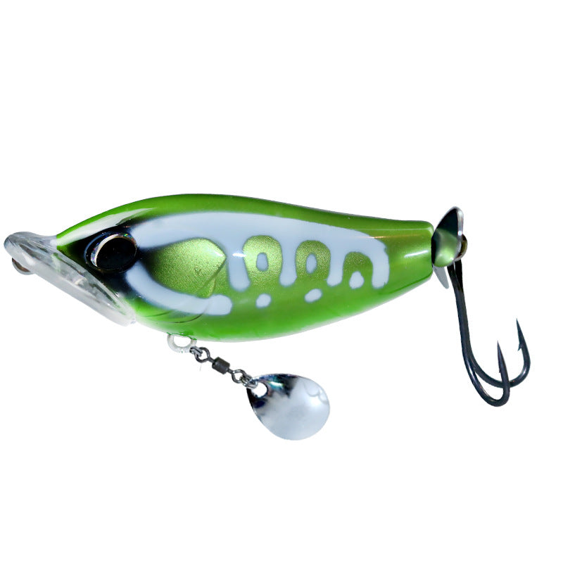 Square mouth big splash water surface wave lying propeller 19g water wave climbing bionic bait hard bait bass bass luya bait