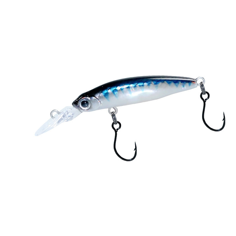 Microtube fishing slow sinking Luya bait 1.8g40mm long tongue plate stream single hook millet no trout horse mouth bait bait