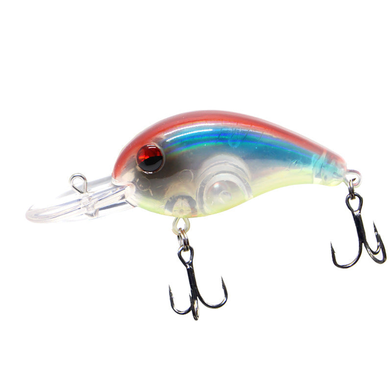 Crank long cast long tongue plate rock chubby 75mm8.5g luya fake bait, deep diving minolua bait mandarin fish bait