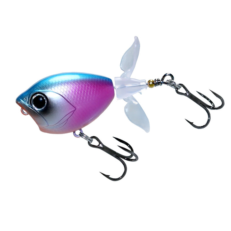 Japanese long-throw tractor Luya bait water surface system wave climbing 11g60mm propeller hard bait cocked mouth perch bait fake