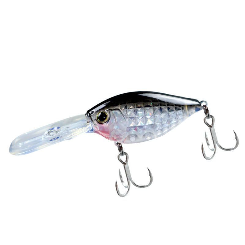 Japanese long throw deep diving long tongue plate rock little fat man Crank50mm10g perch mouth fish mandarin fish bait bait