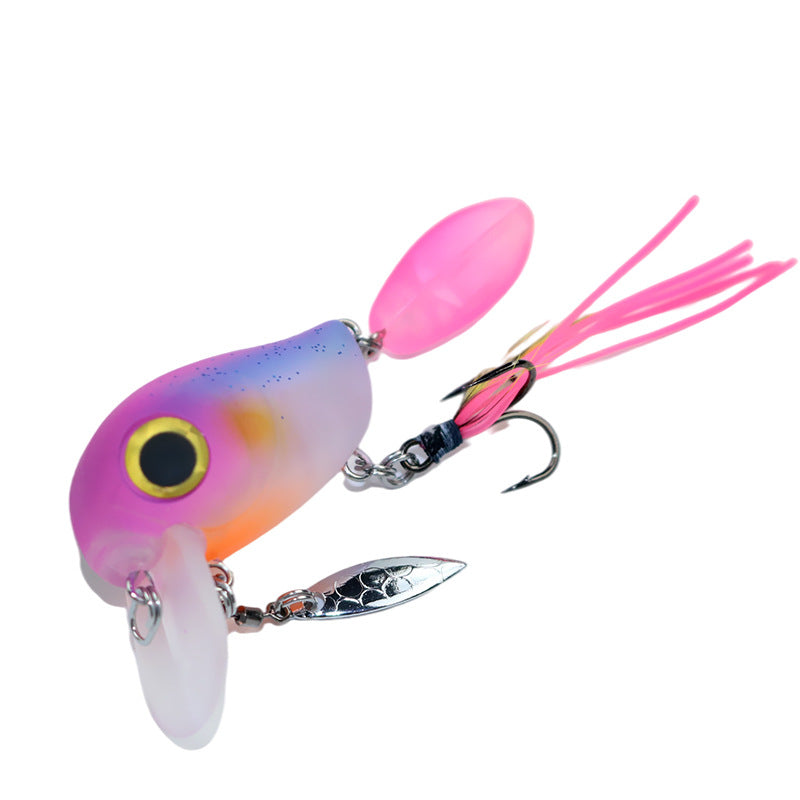 Water Department Double Rock Little Fat Bait 8g Tractor, Luya Bait Floating Water Bait Bass Mouth Bait