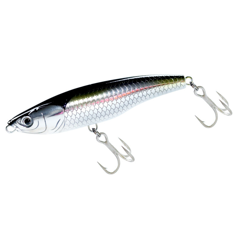 Export sea fishing submerged pencil 125mm boat fishing big object Luya bait 78g far throw fake bait golden gun Pingzheng bait
