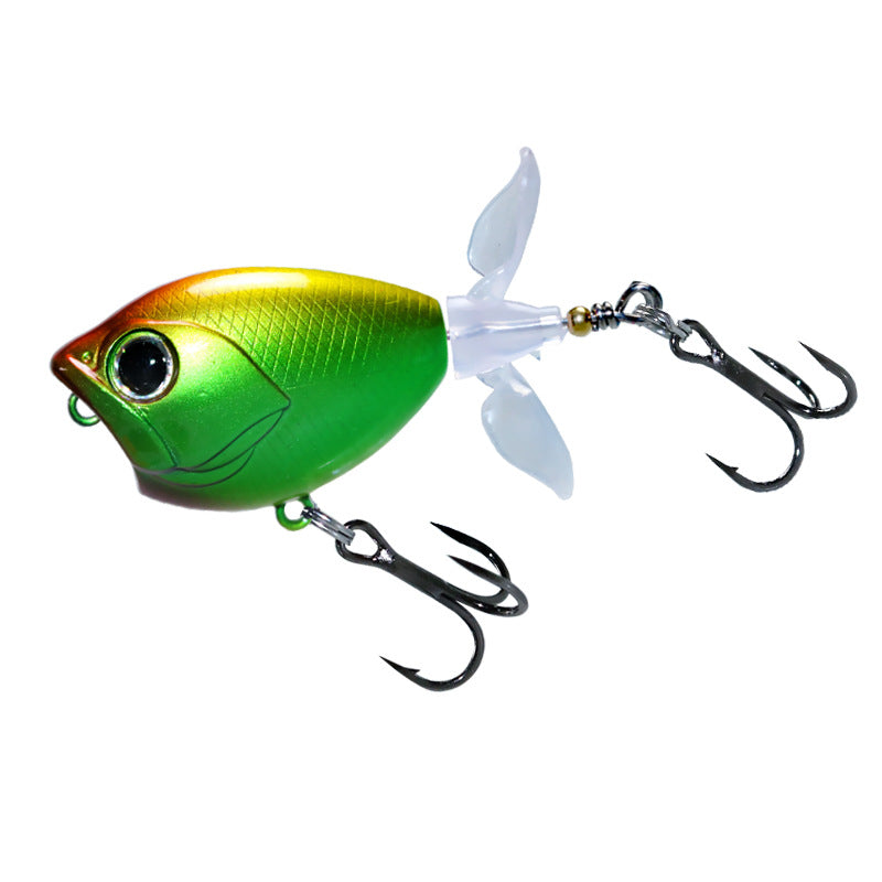 Japanese long-throw tractor Luya bait water surface system wave climbing 11g60mm propeller hard bait cocked mouth perch bait fake