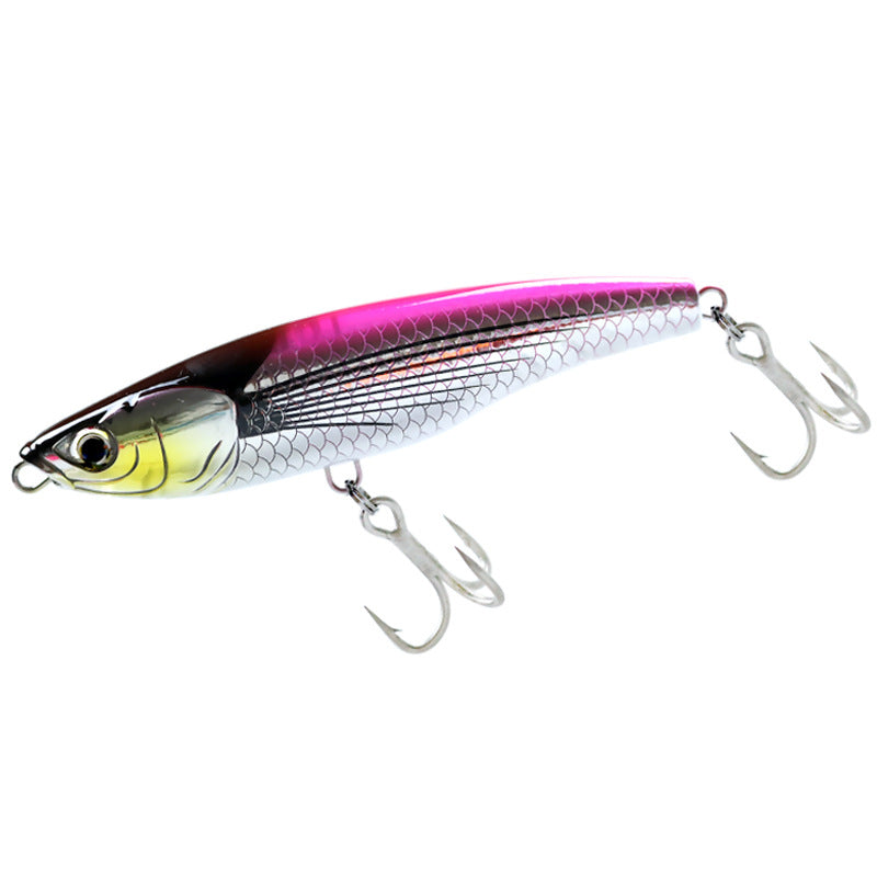 Export sea fishing submerged pencil 125mm boat fishing big object Luya bait 78g far throw fake bait golden gun Pingzheng bait