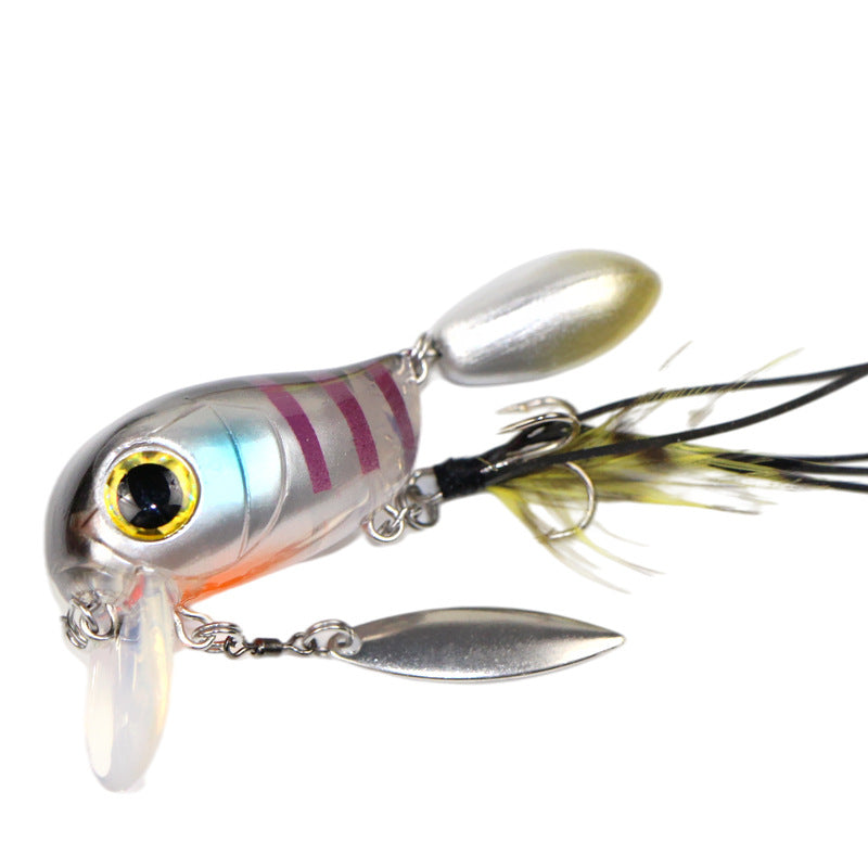 Water Department Double Rock Little Fat Bait 8g Tractor, Luya Bait Floating Water Bait Bass Mouth Bait