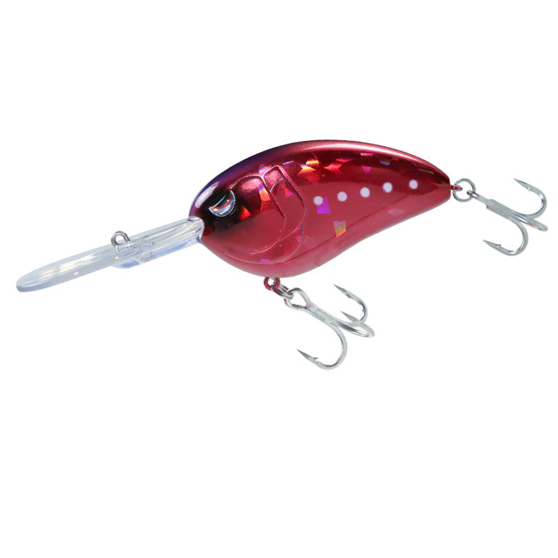 Sea fishing deep water long tongue board big fat man CRANK70mm28g floating water far throw luya bait diving depth 3m fake bait perch