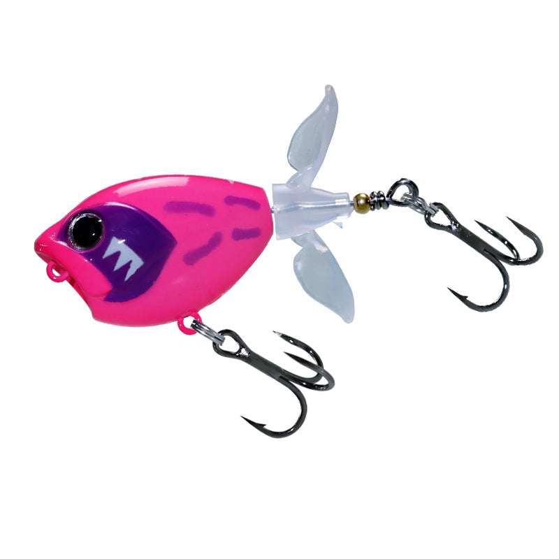 Japanese long-throw tractor Luya bait water surface system wave climbing 11g60mm propeller hard bait cocked mouth perch bait fake
