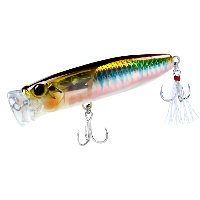 Far cast water system Crazy Lin Flash Lin reflective round mouth wave climbing 8g18g floating wave scraping fake bait bait warped mouth perch