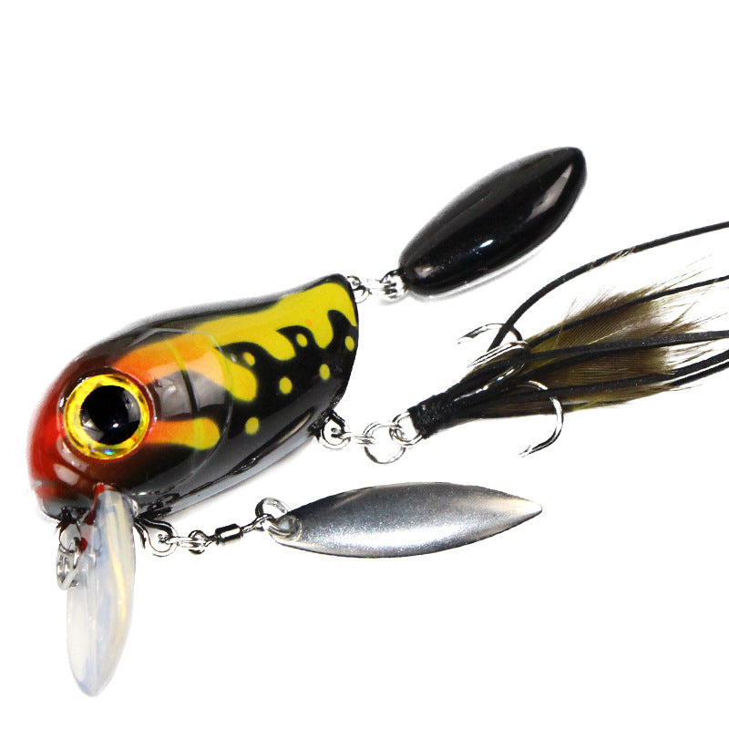 Water Department Double Rock Little Fat Bait 8g Tractor, Luya Bait Floating Water Bait Bass Mouth Bait