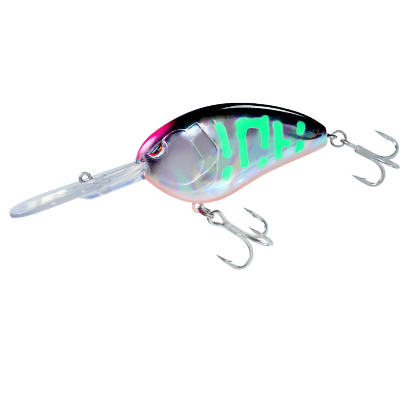 Sea fishing deep water long tongue board big fat man CRANK70mm28g floating water far throw luya bait diving depth 3m fake bait perch