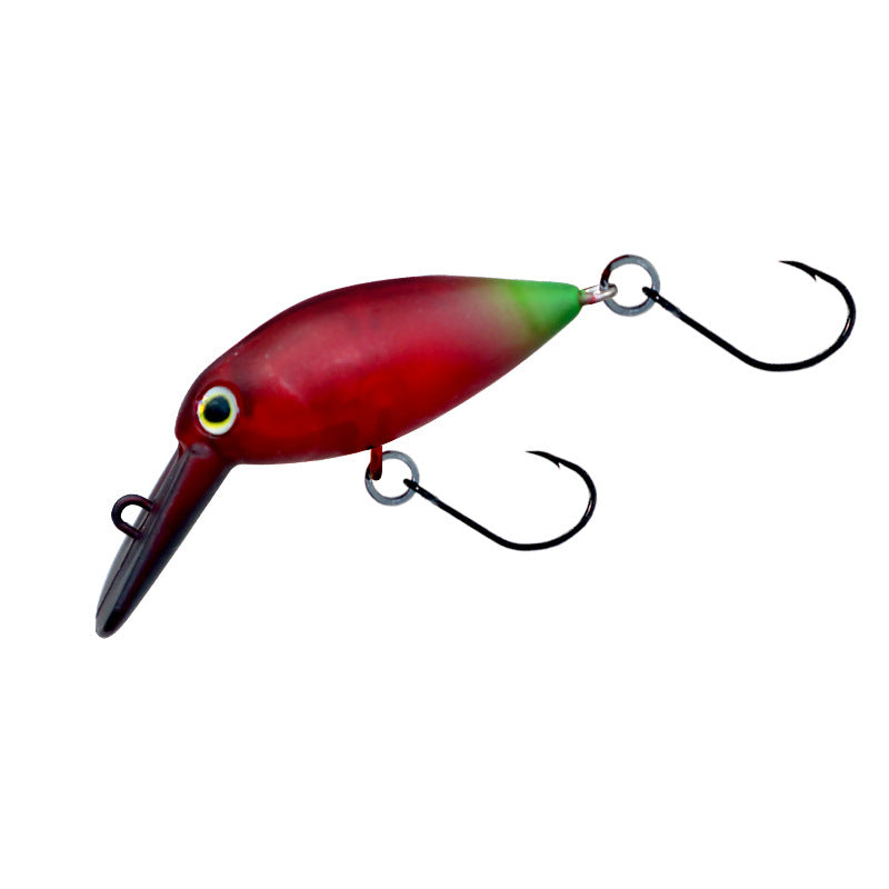 Tube fishing micro-object little fat crank30mm2.4g trout road ya bait stream bait rainbow trout white strip tilapia bait