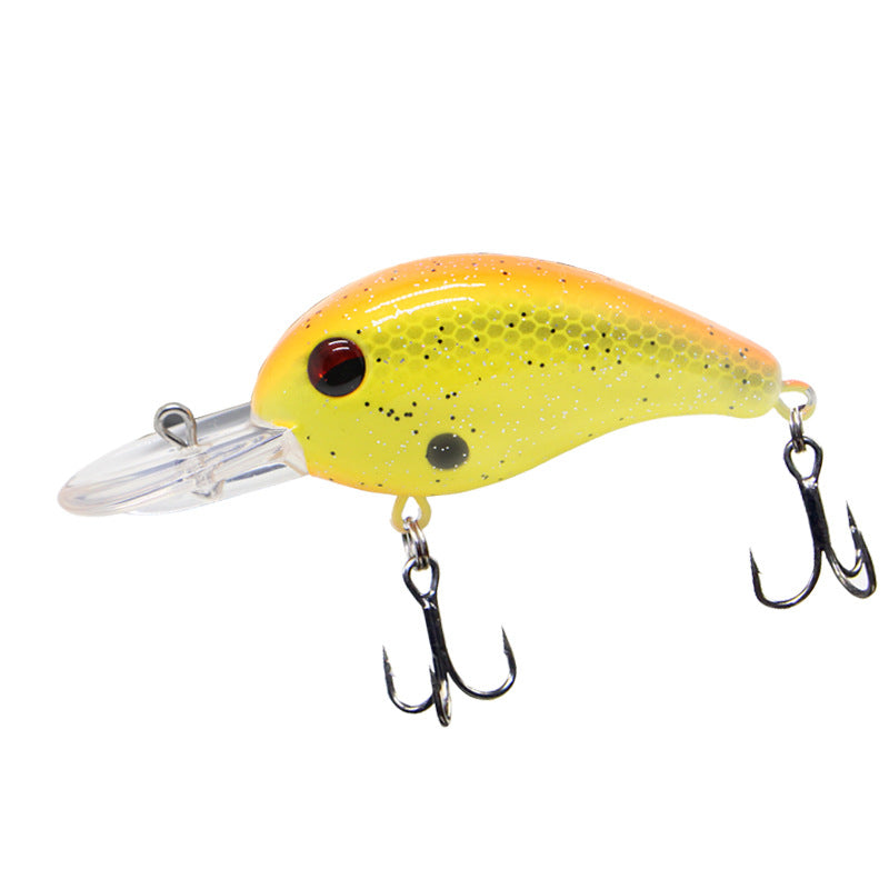 Crank long cast long tongue plate rock chubby 75mm8.5g luya fake bait, deep diving minolua bait mandarin fish bait