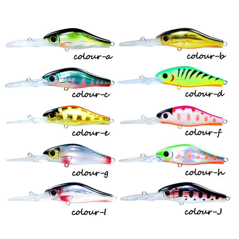 Floating bait 5.8g/55mm long tongue plate Mino micro-bait, far throw hard bait trout bait, mandarin fish bait