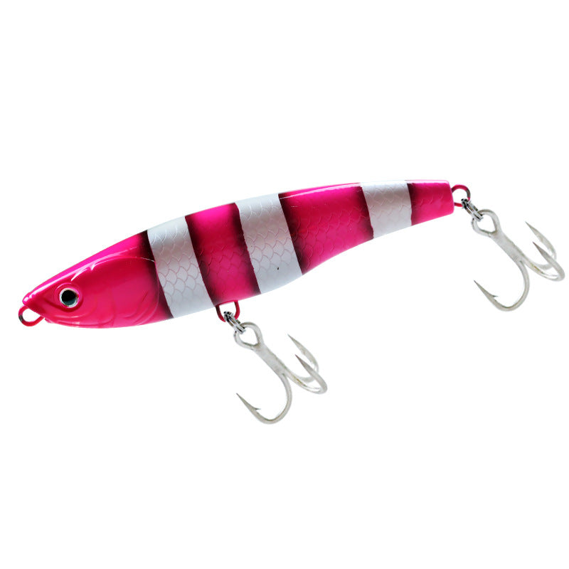 Export sea fishing submerged pencil 125mm boat fishing big object Luya bait 78g far throw fake bait golden gun Pingzheng bait