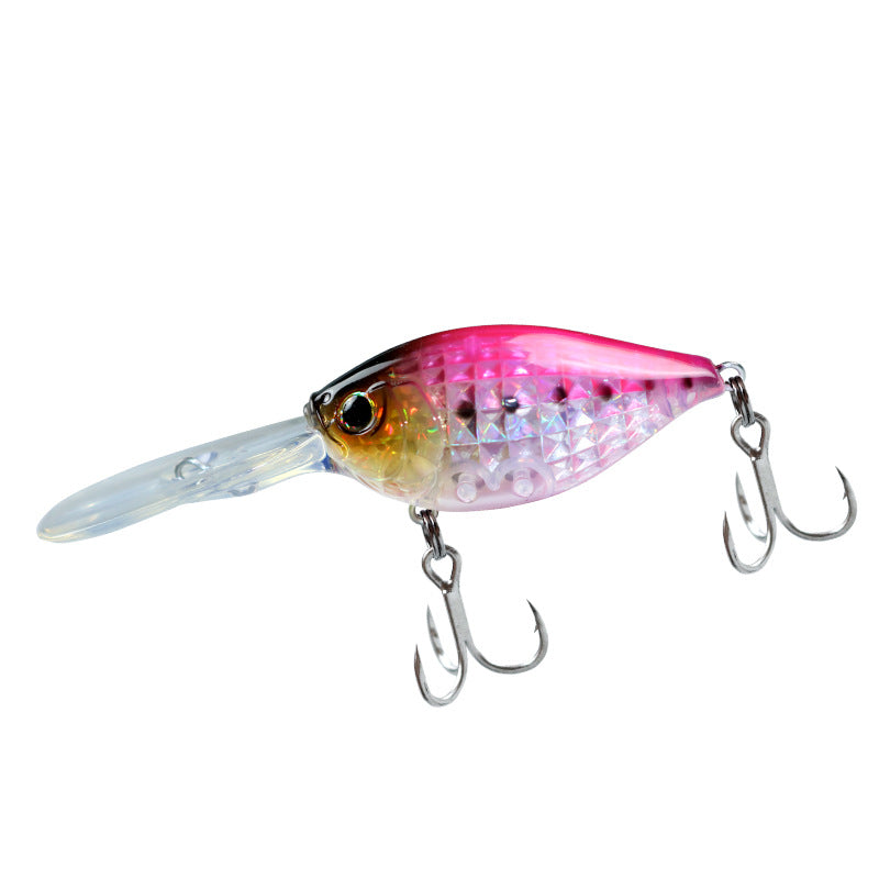 Japanese long throw deep diving long tongue plate rock little fat man Crank50mm10g perch mouth fish mandarin fish bait bait