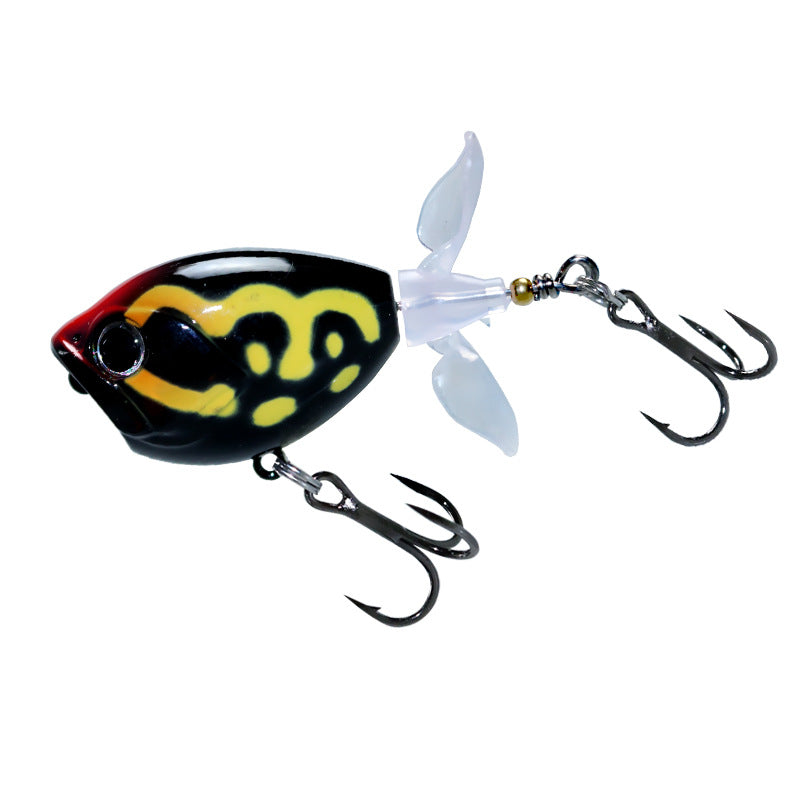 Japanese long-throw tractor Luya bait water surface system wave climbing 11g60mm propeller hard bait cocked mouth perch bait fake