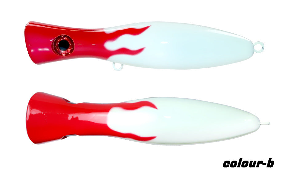 Export water surface system, round mouth big wave climbing 180mm105g sea fishing wave lying Luya bait yellow bonito sea bass fake bait bait