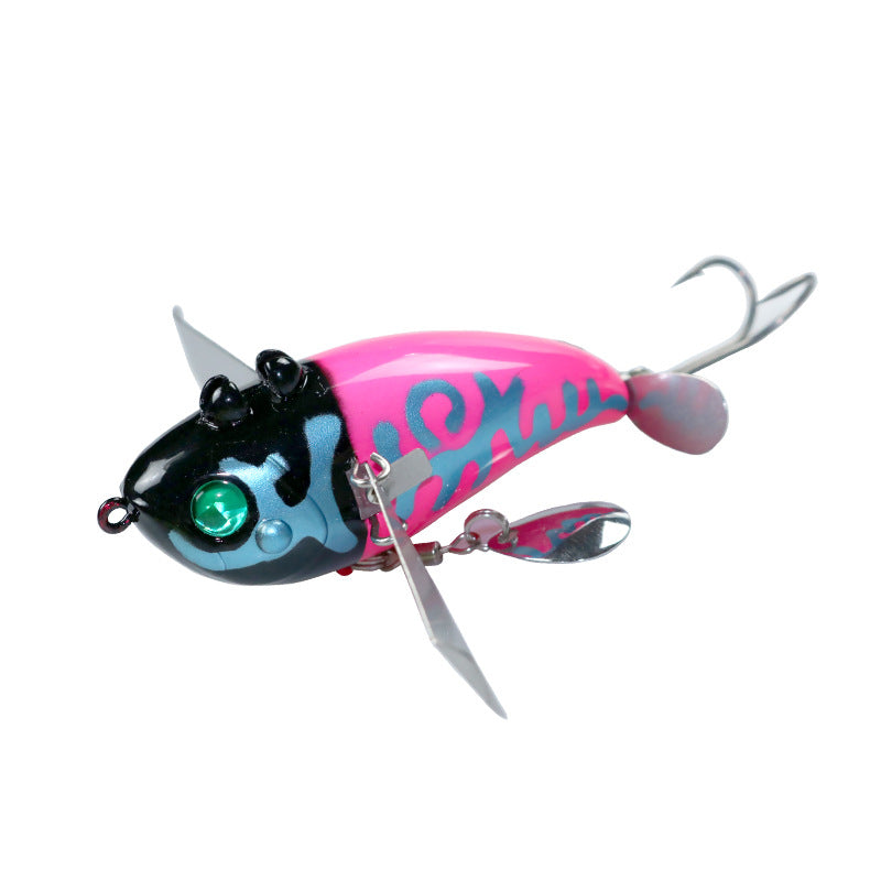 Big water flower water surface golden cicada propeller 20g water wave climbing bionic bait hard bait catfish bass luya bait