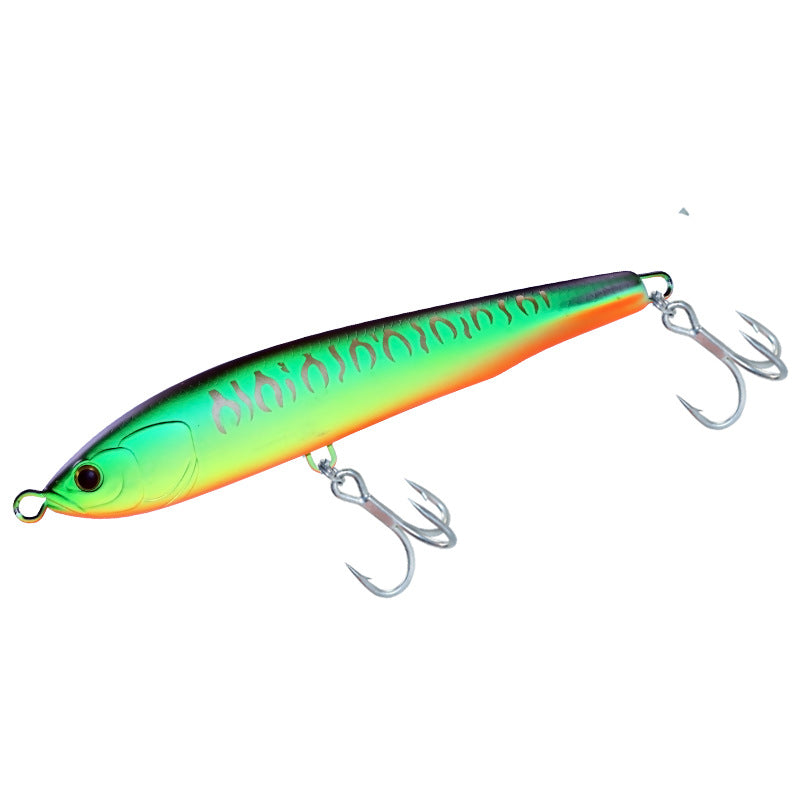 Export 160 water surface system floating pencil 45g sea fishing golden gun + sea fishing bait yellow bonito big object Luya bait fake bait