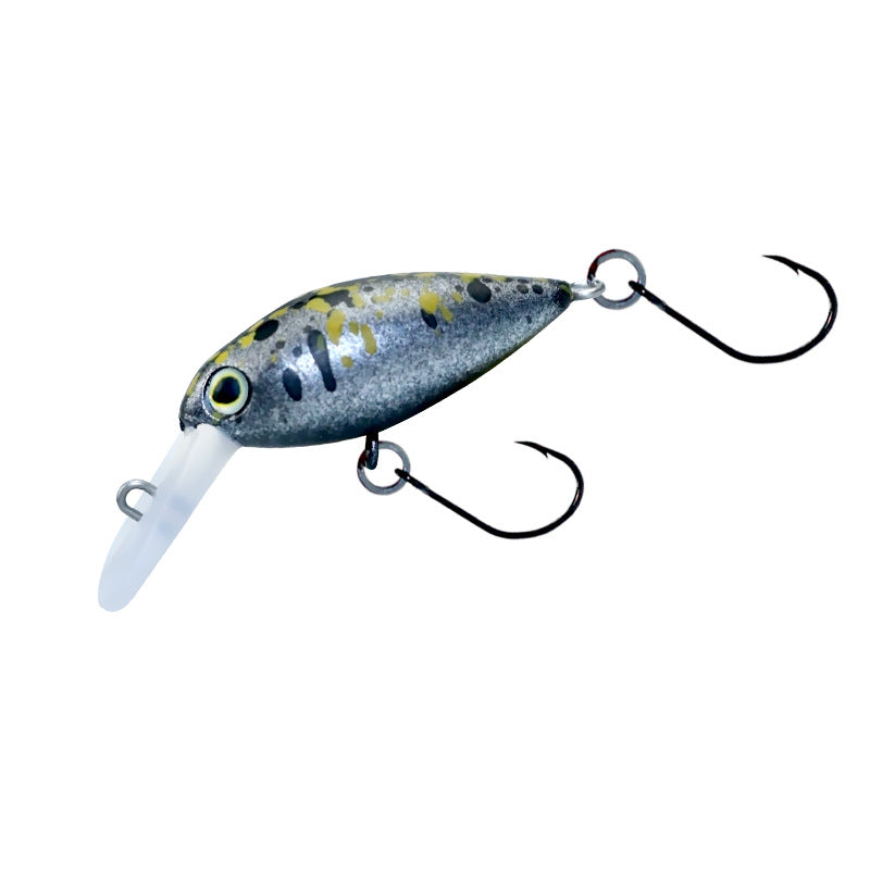 Tube fishing micro-object little fat crank30mm2.4g trout road ya bait stream bait rainbow trout white strip tilapia bait