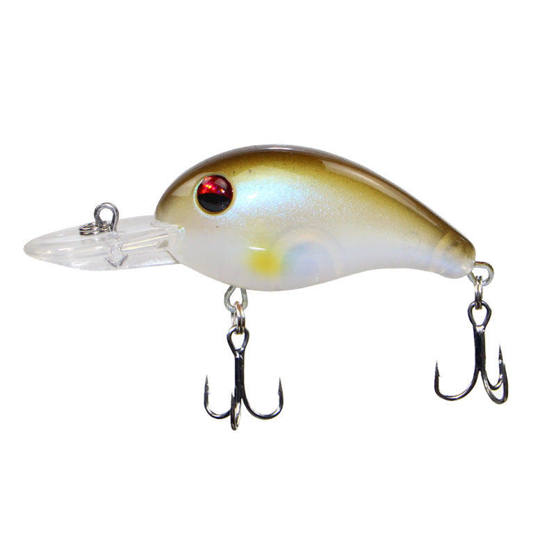 Crank long cast long tongue plate rock chubby 75mm8.5g luya fake bait, deep diving minolua bait mandarin fish bait